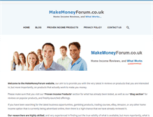 Tablet Screenshot of makemoneyforum.co.uk